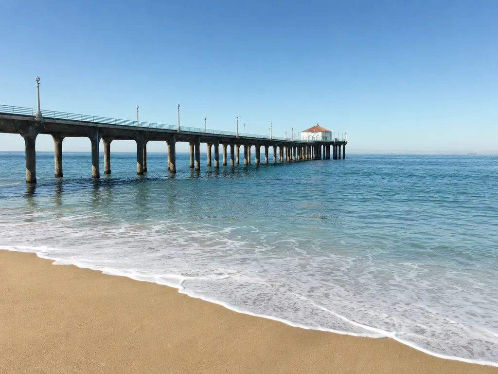 Manhattan Beach Pier in Manhattan Beach, California