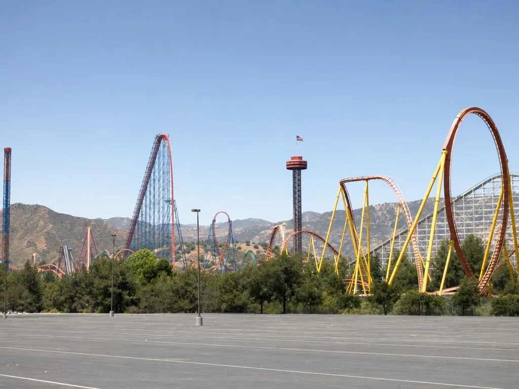 Six Flags Magic Mountain in Santa Clarita, California